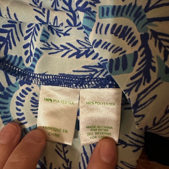 LILLY PULITZER ALAINA RUFFLED PRINT MAXI WRAP SKIRT whisper blue size large - Picture 5 of 8